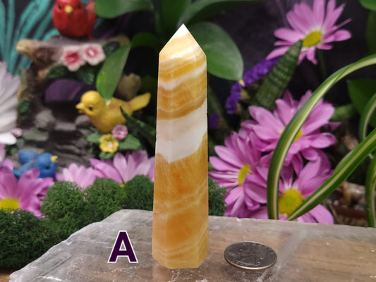 Orange Calcite Towers