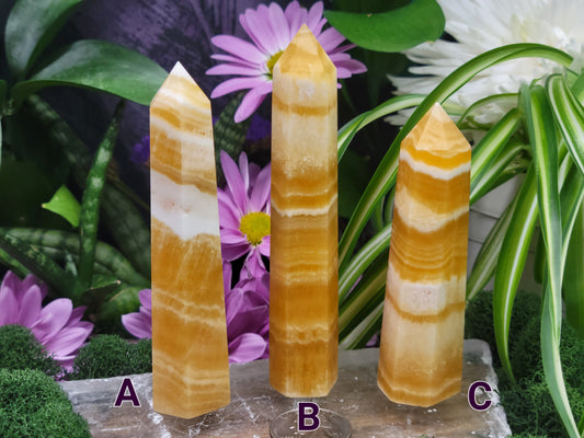 Orange Calcite Towers