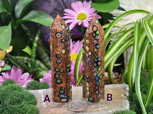 Millefiori Goldstone Towers