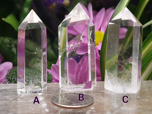 Small Clear Quartz Towers