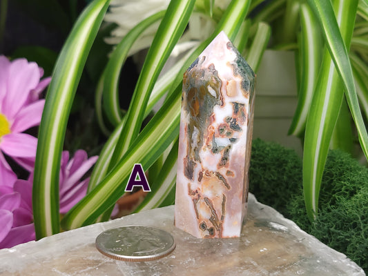 Carnelian Moss Agate Towers