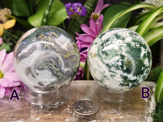 Moss Agate Spheres