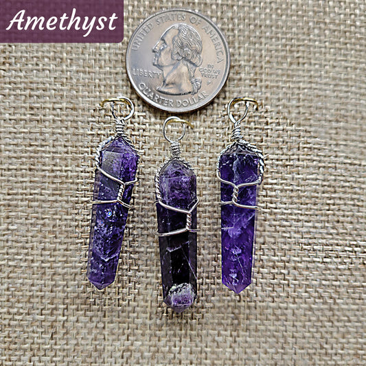 Wire Wrapped Point Pendant