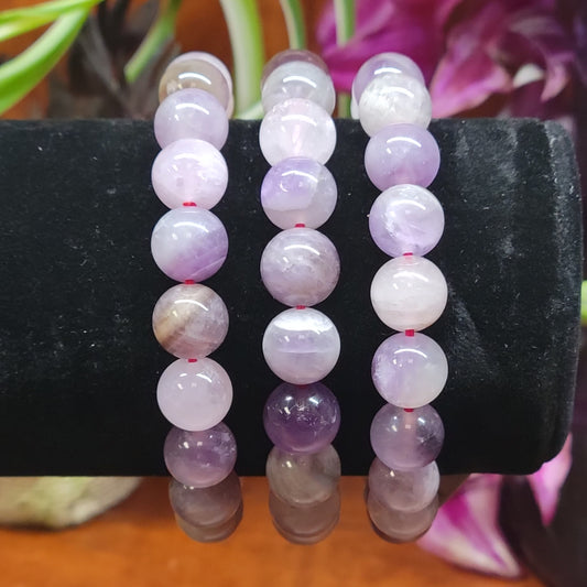 Dream Amethyst Stretch Bead Bracelet