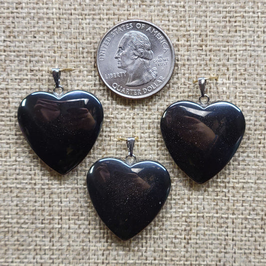 Hematite Heart Pendant