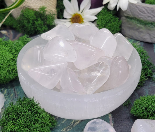 Clear Quartz Tumble - Rock Bottom Jewelry & Engraving