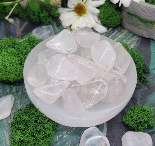 Clear Quartz Tumble - Rock Bottom Jewelry & Engraving