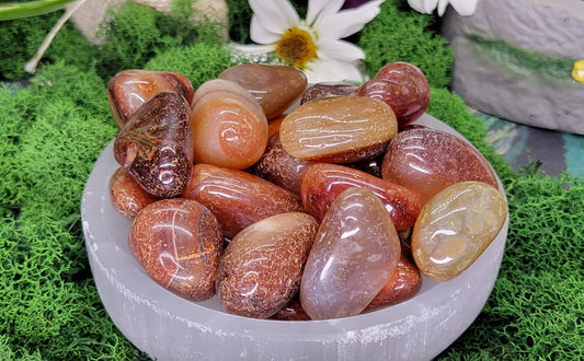 Red Agate Tumble - Rock Bottom Jewelry & Engraving