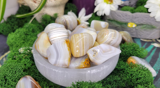 Banded Agate Tumble - Rock Bottom Jewelry & Engraving