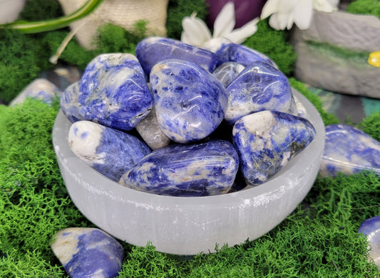 Sodalite Tumble - Rock Bottom Jewelry & Engraving