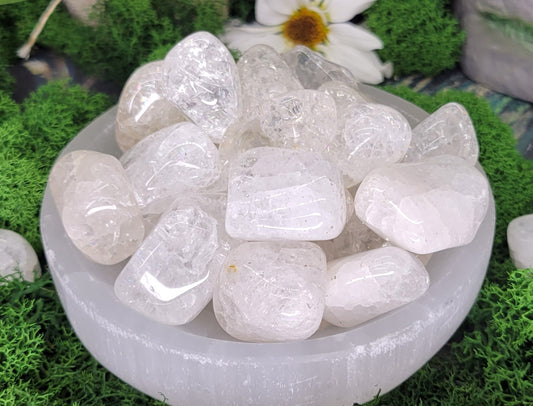 Crackle Quartz Tumble - Rock Bottom Jewelry & Engraving