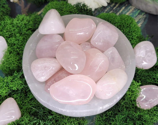 Rose Quartz Tumble - Rock Bottom Jewelry & Engraving