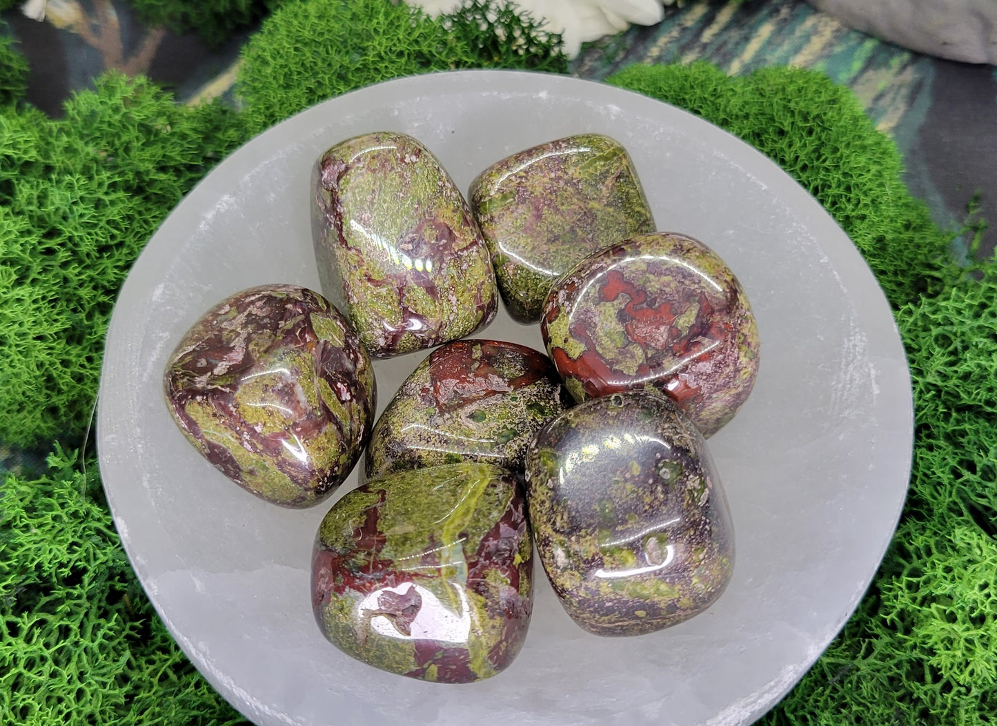 Dragon Bloodstone Tumble - Rock Bottom Jewelry & Engraving