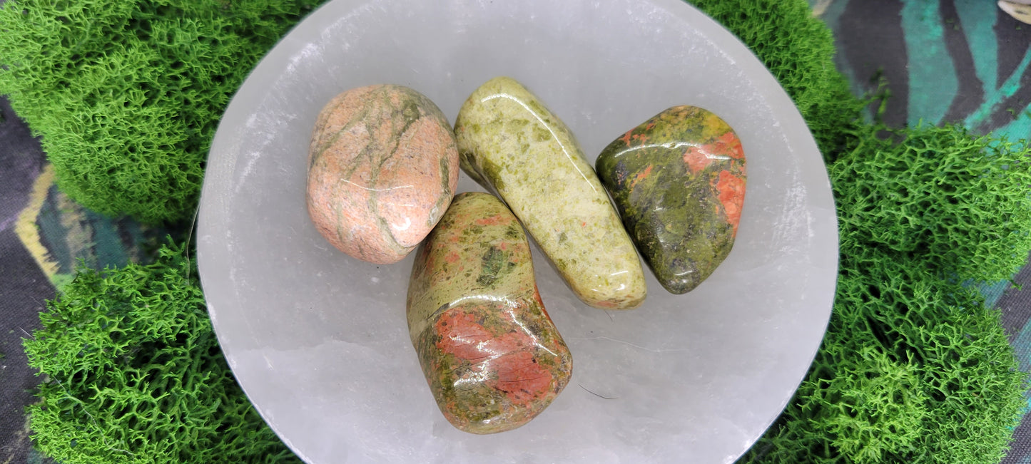 Unakite Tumble - Rock Bottom Jewelry & Engraving