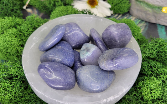 Blue Aventurine Tumble - Rock Bottom Jewelry & Engraving