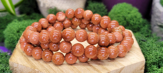 Goldstone Stretch Bead Bracelets - Rock Bottom Jewelry & Engraving