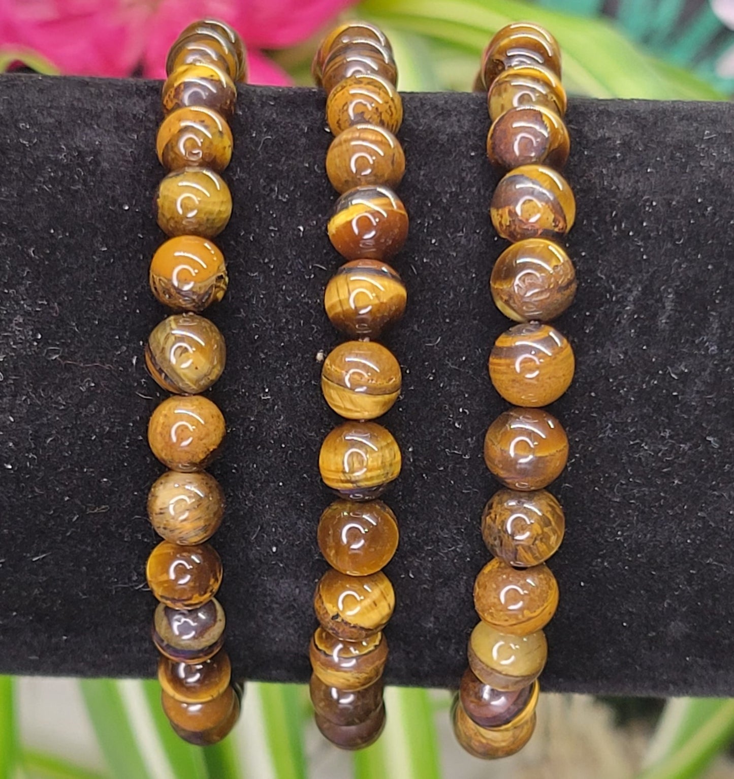 Tiger's Eye Stretch Bead Bracelets - Rock Bottom Jewelry & Engraving