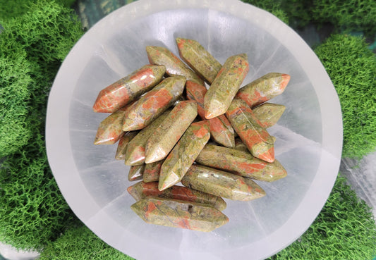 Unakite DT Points - Rock Bottom Jewelry & Engraving