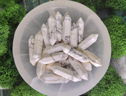 Howlite DT Points - Rock Bottom Jewelry & Engraving