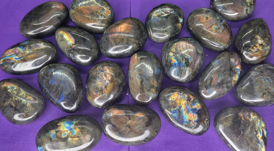 Spectralite Pebbles - Rock Bottom Jewelry & Engraving