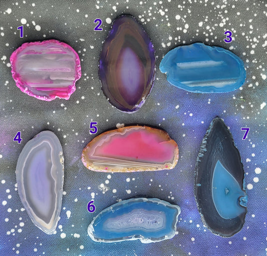 Dyed Agate Slices - Rock Bottom Jewelry & Engraving