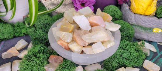 Mixed Moonstone Rough Tumble - Rock Bottom Jewelry & Engraving