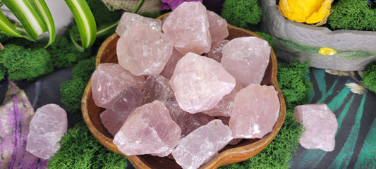 Raw Rose Quartz - Rock Bottom Jewelry & Engraving