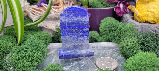 Lapis Lazuli Tombstone Carvings - Rock Bottom Jewelry & Engraving