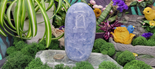 Blue Calcite Freeform - Rock Bottom Jewelry & Engraving