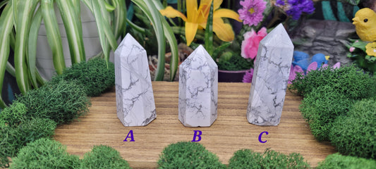 Howlite Towers - Rock Bottom Jewelry & Engraving