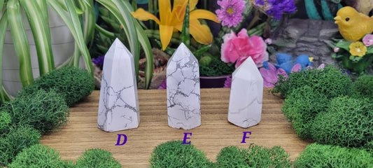 Howlite Towers - Rock Bottom Jewelry & Engraving