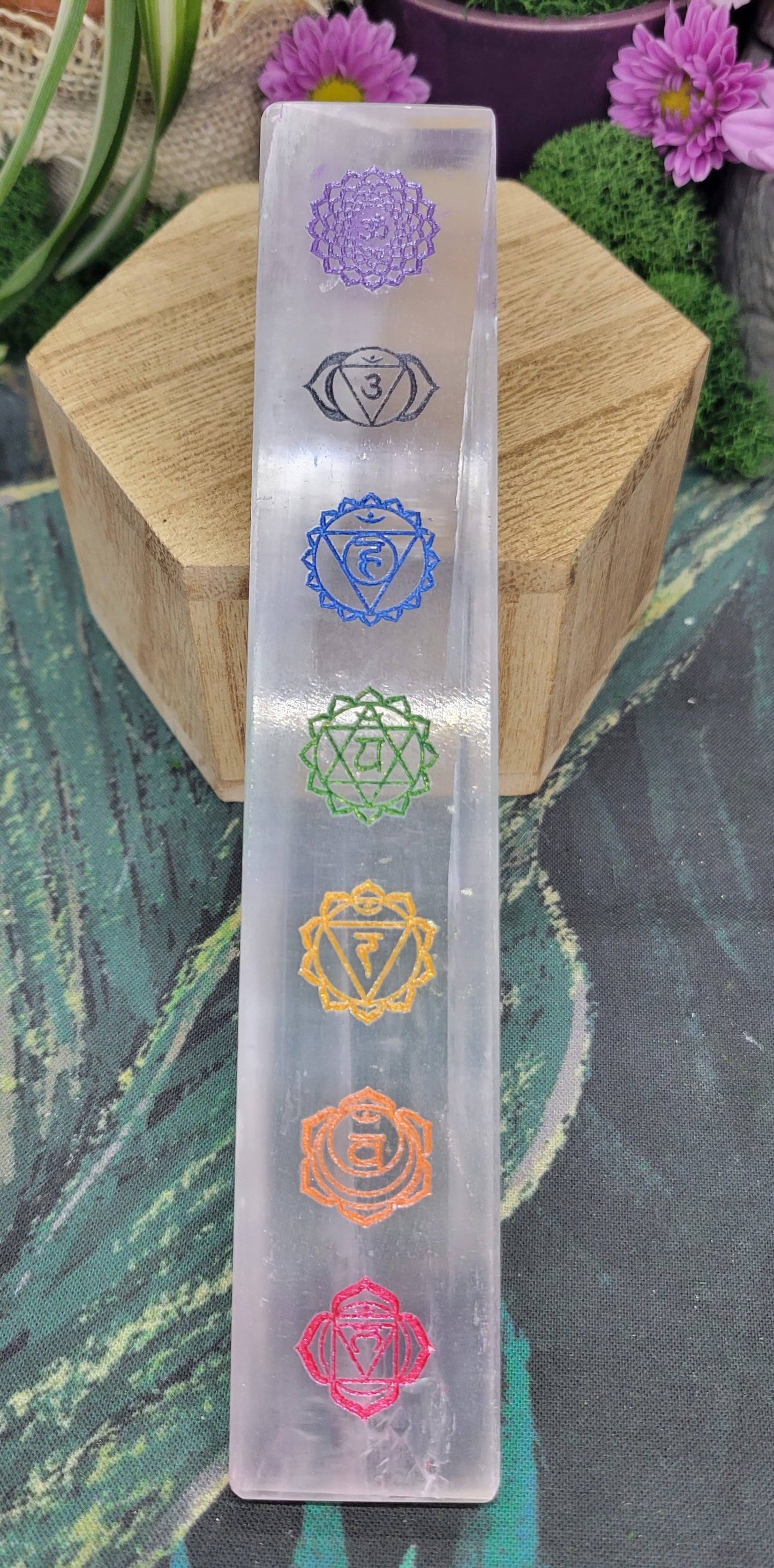 Selenite Chakra Plate