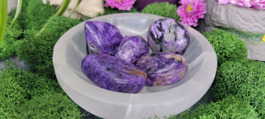 Charoite Tumble - Rock Bottom Jewelry & Engraving