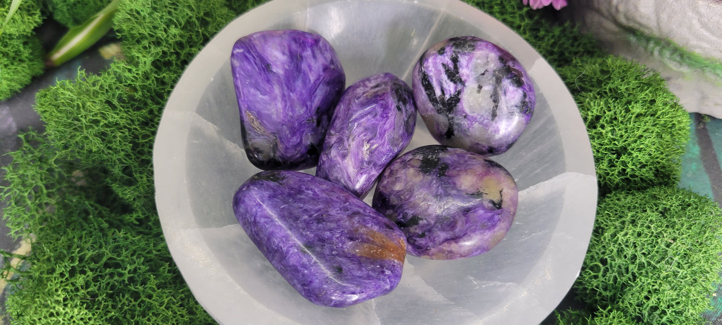 Charoite Tumble - Rock Bottom Jewelry & Engraving