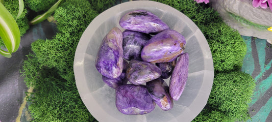 Charoite Tumble - Rock Bottom Jewelry & Engraving