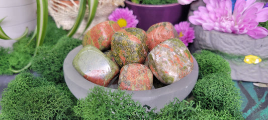 Unakite Tumble - Rock Bottom Jewelry & Engraving