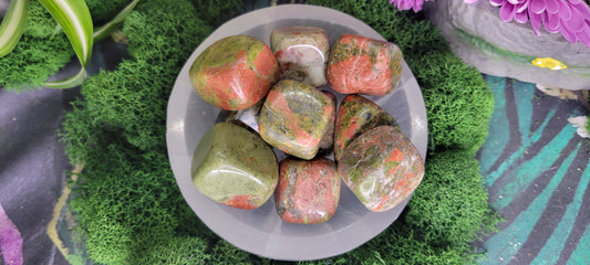 Unakite Tumble - Rock Bottom Jewelry & Engraving