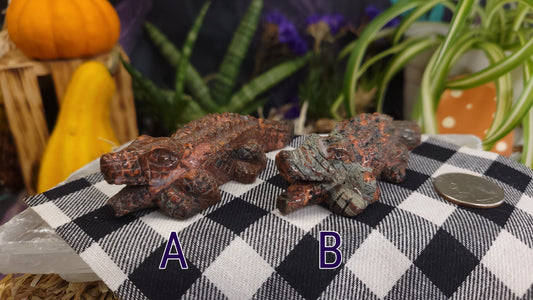 Jasper Crocodile Carving