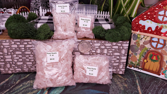 Rose Quartz Chip Stones