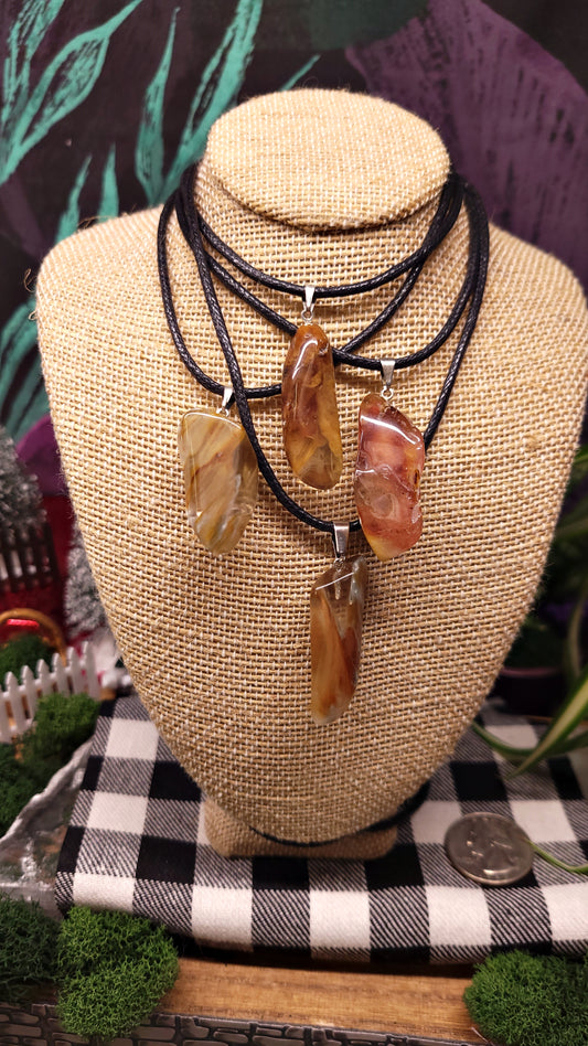 Amphibole "Angel Phantom" Quartz Necklace