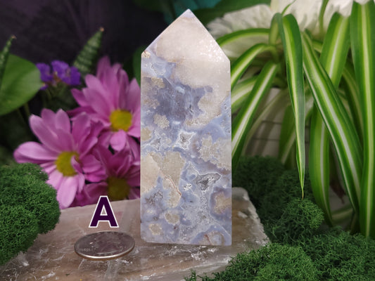 Blue Flower Agate Towers