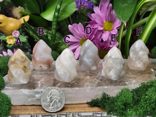 Mini Flower Agate Flames