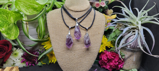 Amethyst Point Necklace - Rock Bottom Jewelry & Engraving
