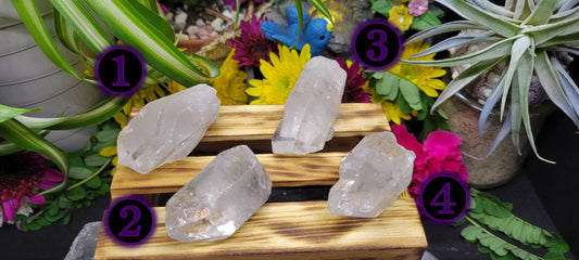 Raw Clear Quartz Points - Rock Bottom Jewelry & Engraving