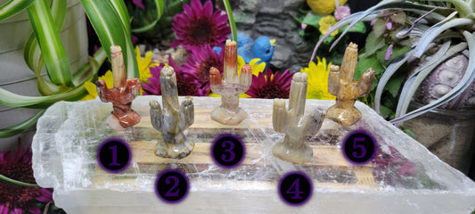Soapstone Cactus Carvings - Rock Bottom Jewelry & Engraving