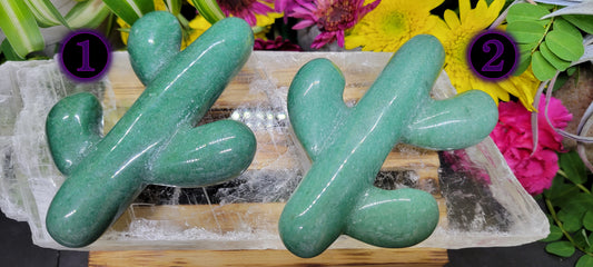 Green Aventurine Cactus - Rock Bottom Jewelry & Engraving