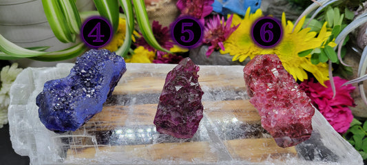 Dyed Amethyst Clusters - Rock Bottom Jewelry & Engraving