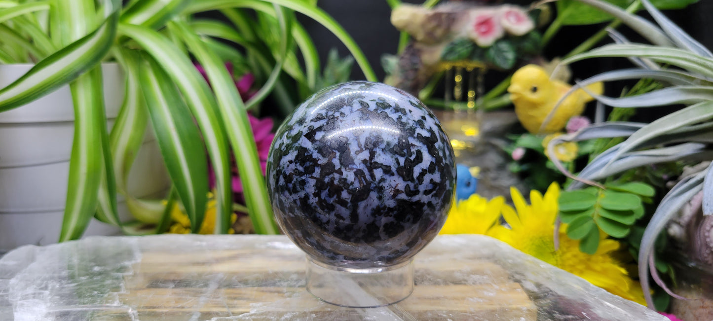 Indigo Gabbro Sphere - Rock Bottom Jewelry & Engraving