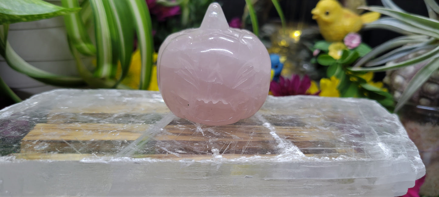 Rose Quartz Pumpkins - Rock Bottom Jewelry & Engraving