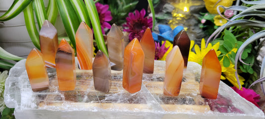 Small Sardonyx Towers - Rock Bottom Jewelry & Engraving